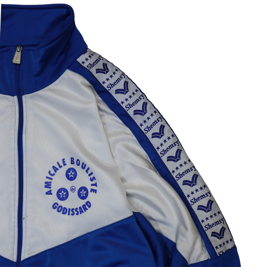 Veste Shemsy - Veste de survêtement bleu et blanche - L