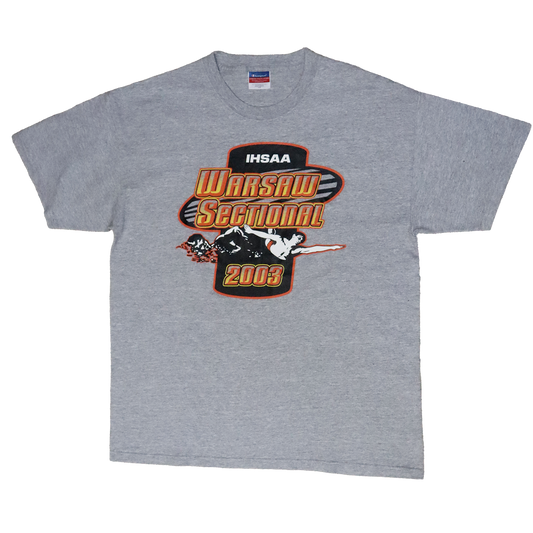 T-shirt Champion Warsaw Sectional 2003 - L - Gris