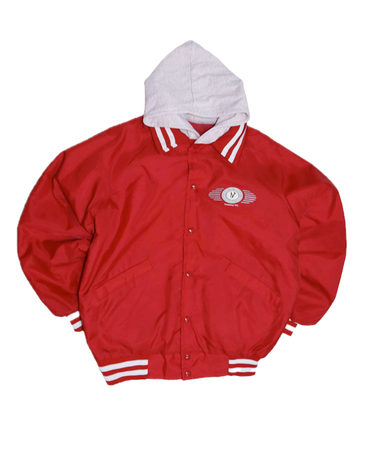 Veste Oversize à capuche - M - Rouge et gris