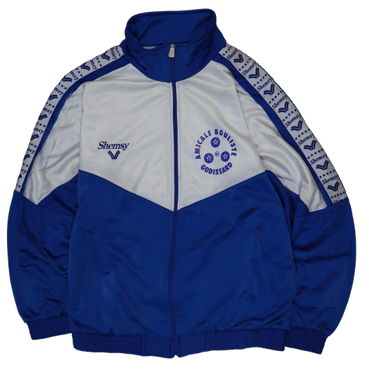 Veste Shemsy - Veste de survêtement bleu et blanche - L