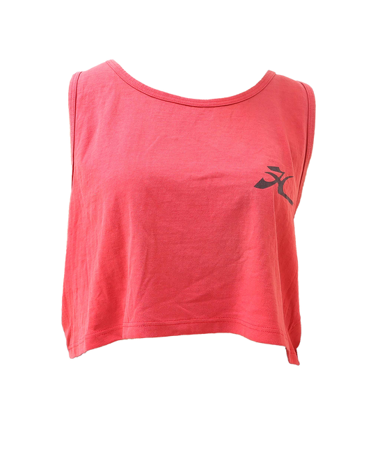 Croptop Upcyclé sans manche - XL- Rouge